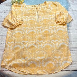 NWOT Echo Design Orange Pattern Dress sz M